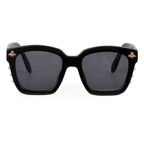 gucci sunglasses with bee|Gucci reflective sunglasses.